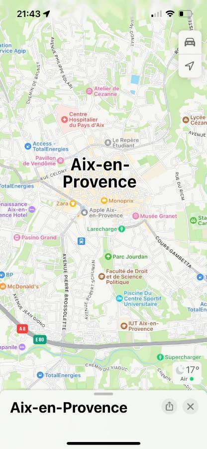 Aix-En-Provence, Charmant Studio Proche Toutes Comodites Et Axes Routiers, Linges Fournis ภายนอก รูปภาพ